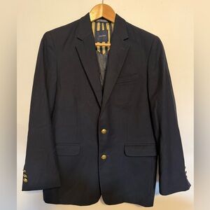 Nautica Boys Size 16 Regular Navy Blue Blazer Lined Suit Jacket